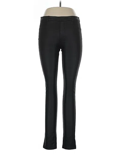 Pre-owned Hue Active Pants In Black