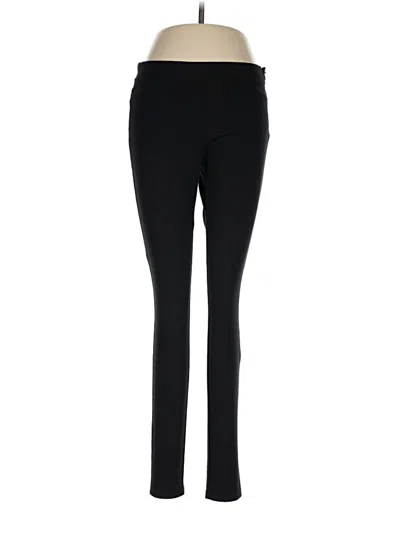 Pre-owned Hue Active Pants In Black