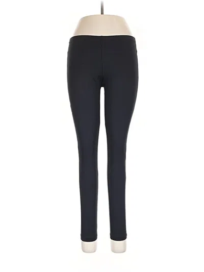 Pre-owned Hue Active Pants In Black