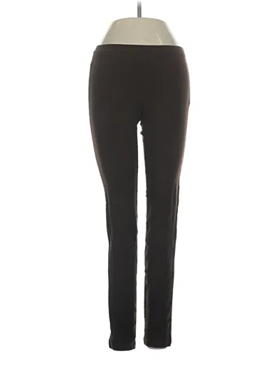 Pre-owned Hue Active Pants In Black