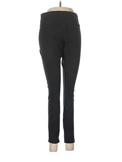 Pre-owned Hue Active Pants In Black