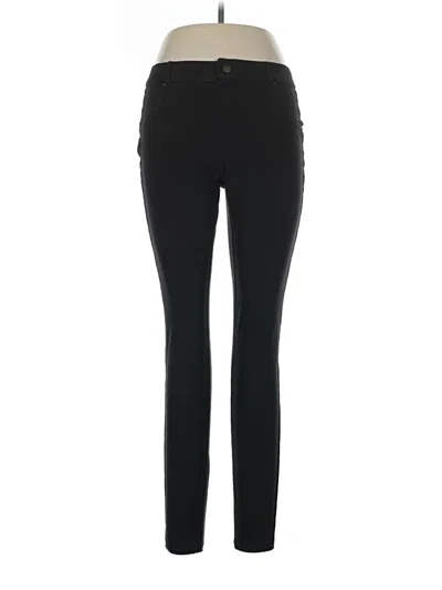 Pre-owned Hue Active Pants In Black