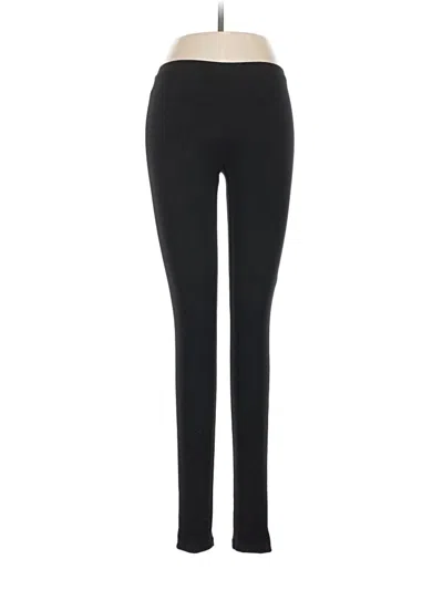 Pre-owned Hue Active Pants In Black
