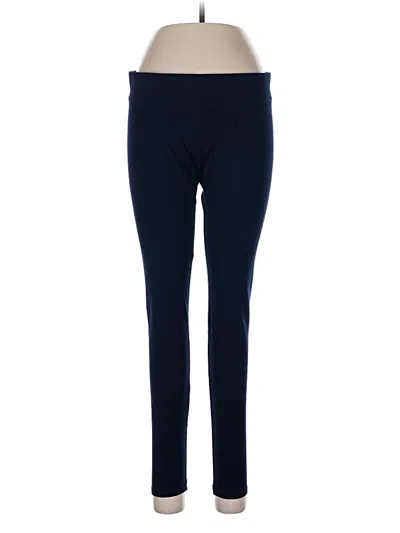 Pre-owned Hue Active Pants In Blue