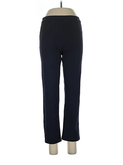 Pre-owned Hue Active Pants In Blue
