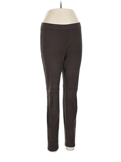 Pre-owned Hue Active Pants In Brown