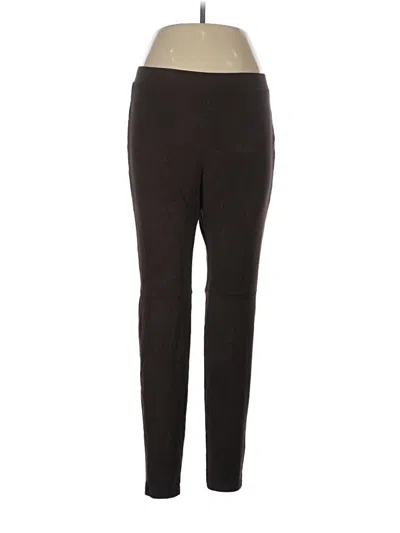Pre-owned Hue Active Pants In Brown