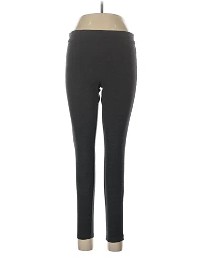 Pre-owned Hue Active Pants In Gray