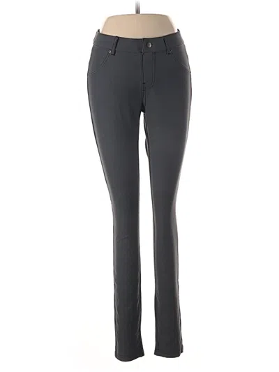 Pre-owned Hue Active Pants In Gray