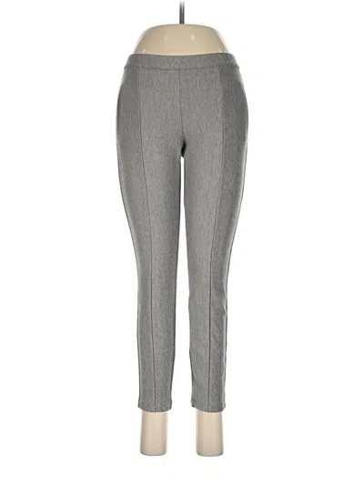 Pre-owned Hue Active Pants In Gray