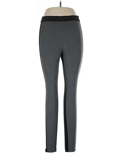 Pre-owned Hue Active Pants In Gray