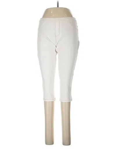 Pre-owned Hue Active Pants In Ivory