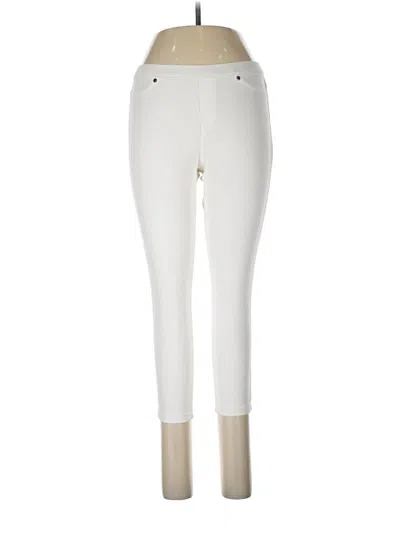 Pre-owned Hue Active Pants In Ivory