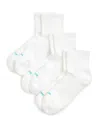 Hue Air Cush Mini Crew Socks, Set Of 3 In White