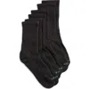 Hue Air Cushion Assorted 3-pack Crew Socks In Black