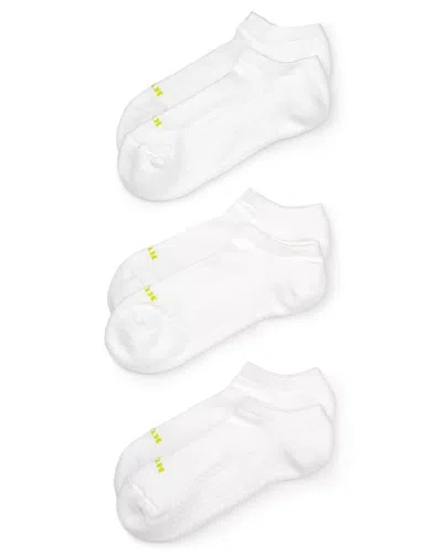 HUE AIR CUSHION NO-SHOW SOCKS, SET OF 3,U12798