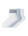 Hue Air Cushion Assorted 3-pack Crew Socks In Blue Stripe