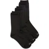 Hue Assorted 3-pack Supersoft Crew Socks In Black