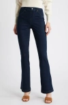 Hue Baby Bootcut Denim Leggings In Black Indigo Wash