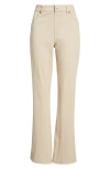 Hue Ultra Soft High Rise Denim Baby Bootcut Leggings In White Pepper