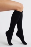 Hue Cable Knee High Socks In Black