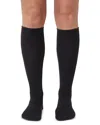 Hue Cable Knit Knee High Socks In Black