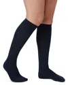 Hue Cable Knee High Socks In Navy