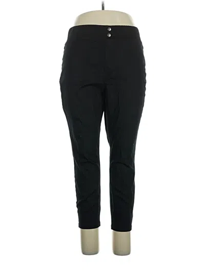 Pre-owned Hue Casual Pants In Black