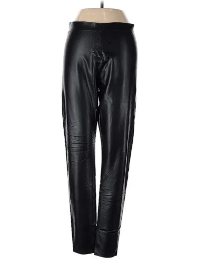 Pre-owned Hue Casual Pants In Black