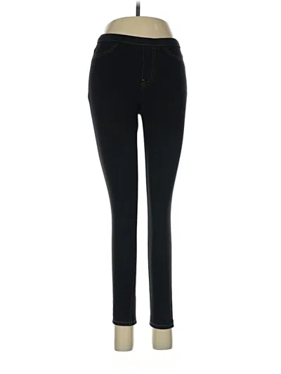 Pre-owned Hue Casual Pants In Black