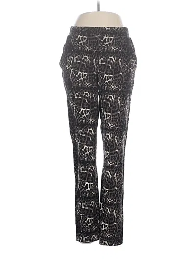 Pre-owned Hue Casual Pants In Black