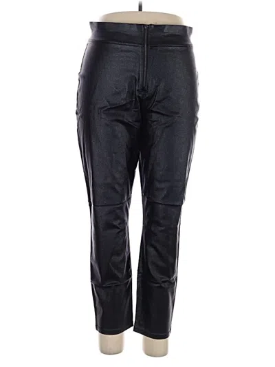 Pre-owned Hue Casual Pants In Black