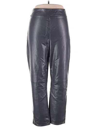 Pre-owned Hue Casual Pants In Black