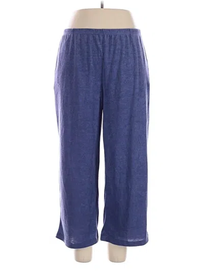 Pre-owned Hue Casual Pants In Blue