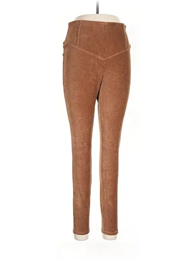 Pre-owned Hue Casual Pants In Brown