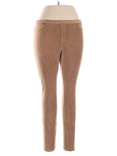 Pre-owned Hue Casual Pants In Brown