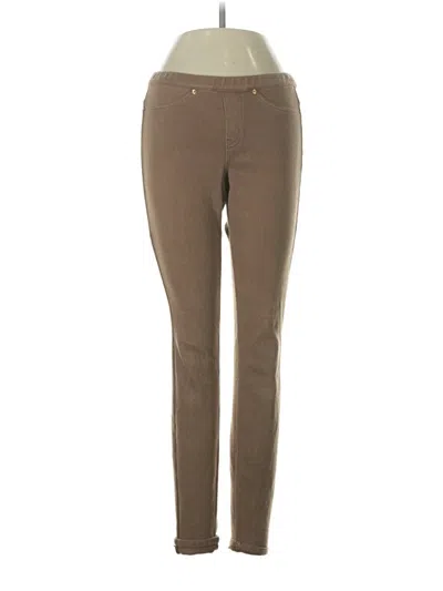 Pre-owned Hue Casual Pants In Brown
