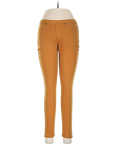 Pre-owned Hue Casual Pants In Brown