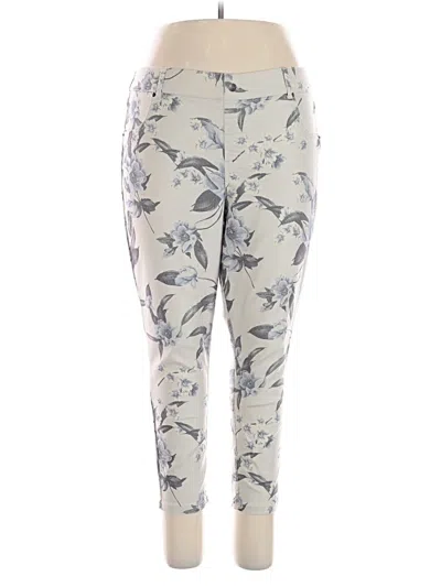 Pre-owned Hue Casual Pants In Gray