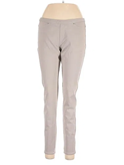 Pre-owned Hue Casual Pants In Gray