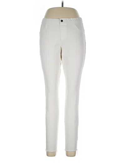 Pre-owned Hue Casual Pants In Ivory