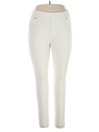Pre-owned Hue Casual Pants In Ivory