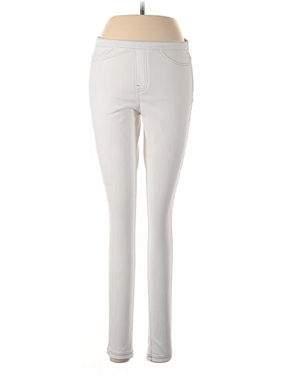 Pre-owned Hue Casual Pants In Ivory