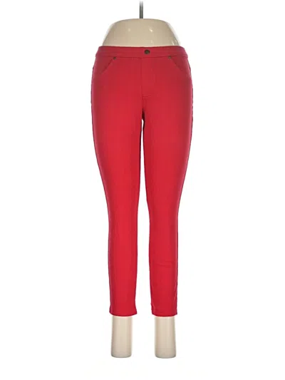 Pre-owned Hue Casual Pants In Red