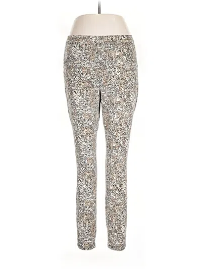 Pre-owned Hue Casual Pants In Silver