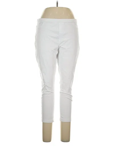Pre-owned Hue Casual Pants In Silver