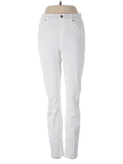 Pre-owned Hue Casual Pants In White