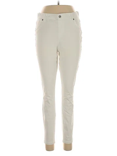 Pre-owned Hue Casual Pants In White