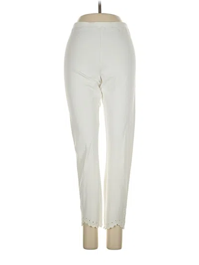 Pre-owned Hue Casual Pants In White