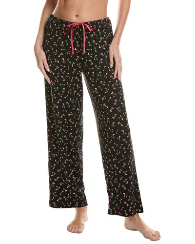 Hue Cherry Love Pajama Pant In Black